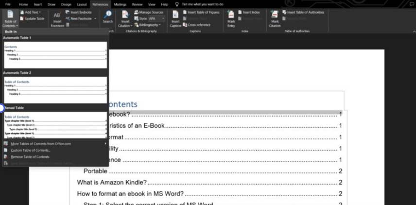 Formatação de ebook no Word